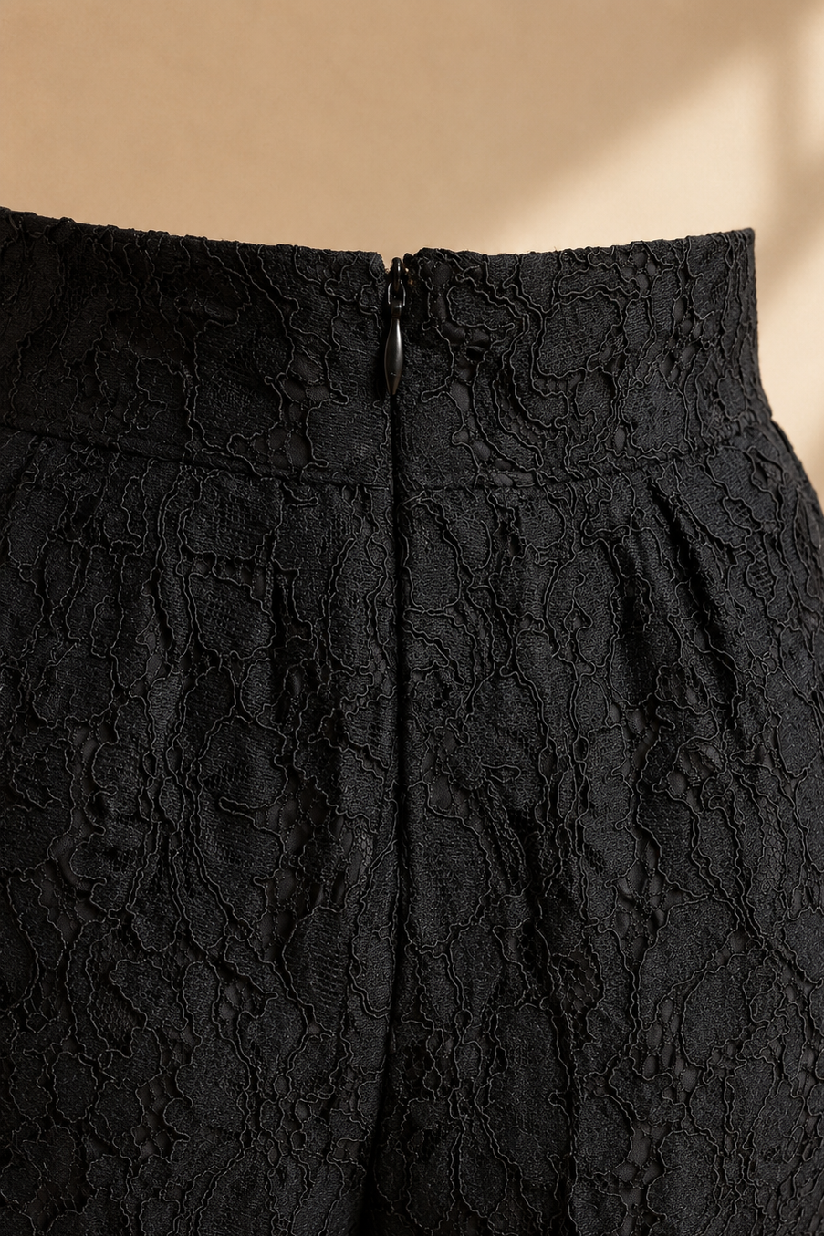 PANTALON BALLON NEGRO ENCAJE