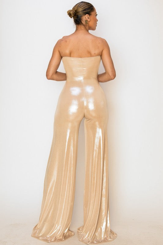 JUMPSUIT METALICO SERPIENTE GOLD