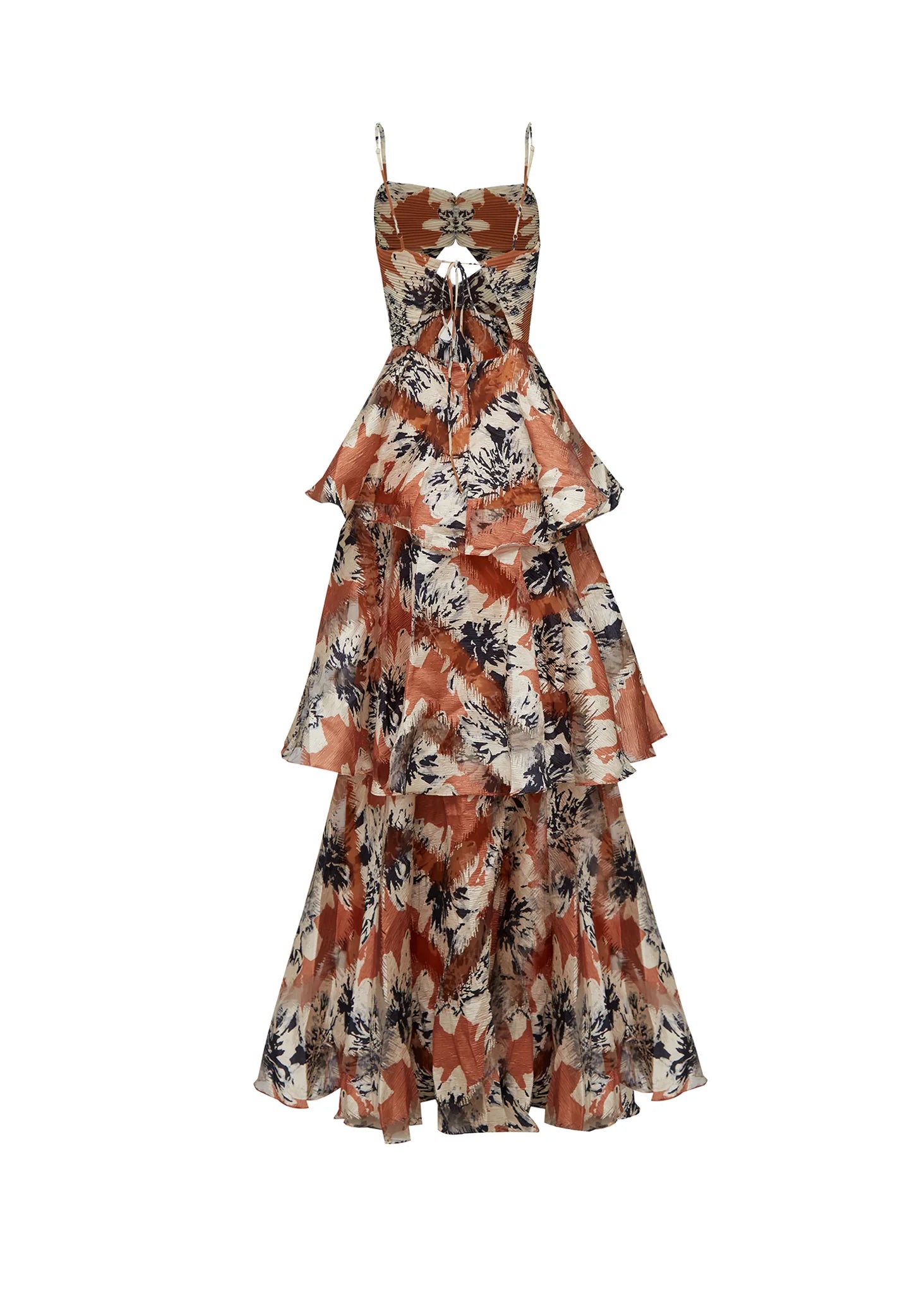 MAXI VESTIDO VOLANTES ORGANZA