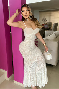 MAXI VESTIDO PAULA ENCAJE BLANCO NUDE