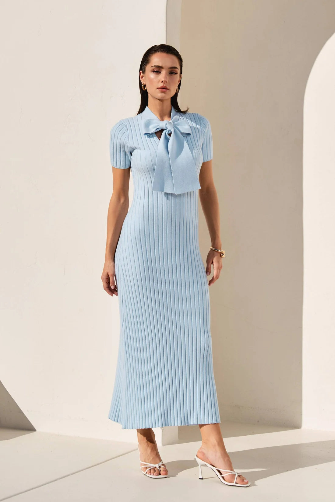 VESTIDO BABY BLUE TEJIDO