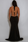 MAXI VESTIDO SEDUCCION  NEGRO