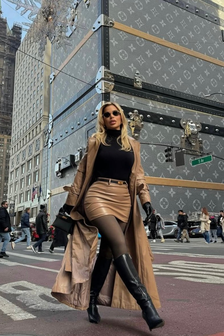 SET CONJUNTO NEW YORK FALDA ABRIGO