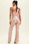 JUMPSUIT BOW LENTEJUELAS ORO ROSADO