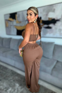 SET COCOA TOP PALAZZO
