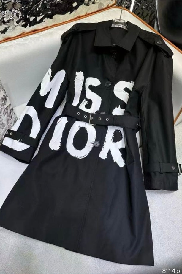 GABARDINA MISS DIOR NEGRA