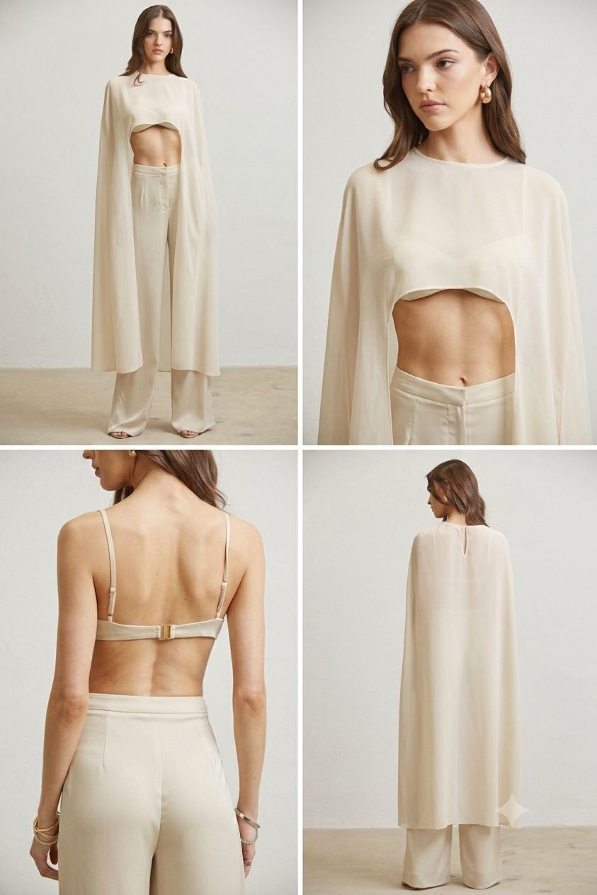 SET CONJUNTO 3 PIEZAS CARDIGAN IRREGULAR