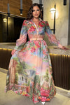 MAXI VESTIDO VERSALLES FLORAL