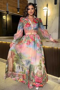 MAXI VESTIDO VERSALLES FLORAL