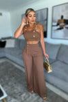 SET COCOA TOP PALAZZO