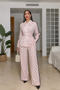 SET PUNTOS ROSA DUPE ADIDAS PEPLUM