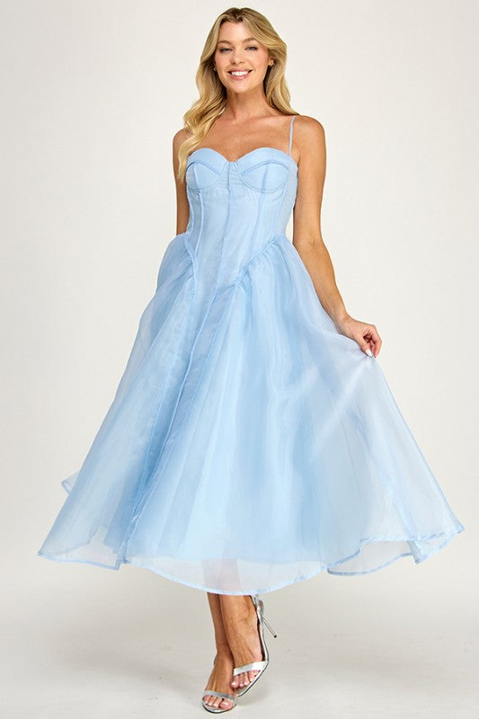 MAXI VESTIDO BABY BLUE ORGANZA