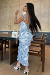 VESTIDO DOLCE VITA WAVES AZUL