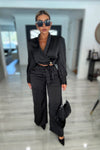 SET CONJUNTO JOLIE SATIN NEGRO
