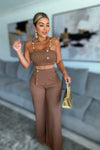 SET COCOA TOP PALAZZO