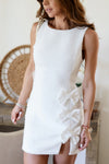 VESTIDO AZURA CHANEL MOÑOS BLANCO