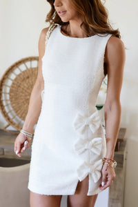 VESTIDO AZURA CHANEL MOÑOS BLANCO