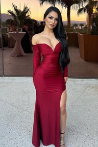 MAXI VESTIDO LEXY VINO SIRENA