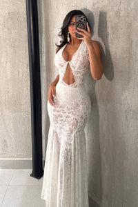 MAXI VESTIDO LOLA SIRENA BLANCO