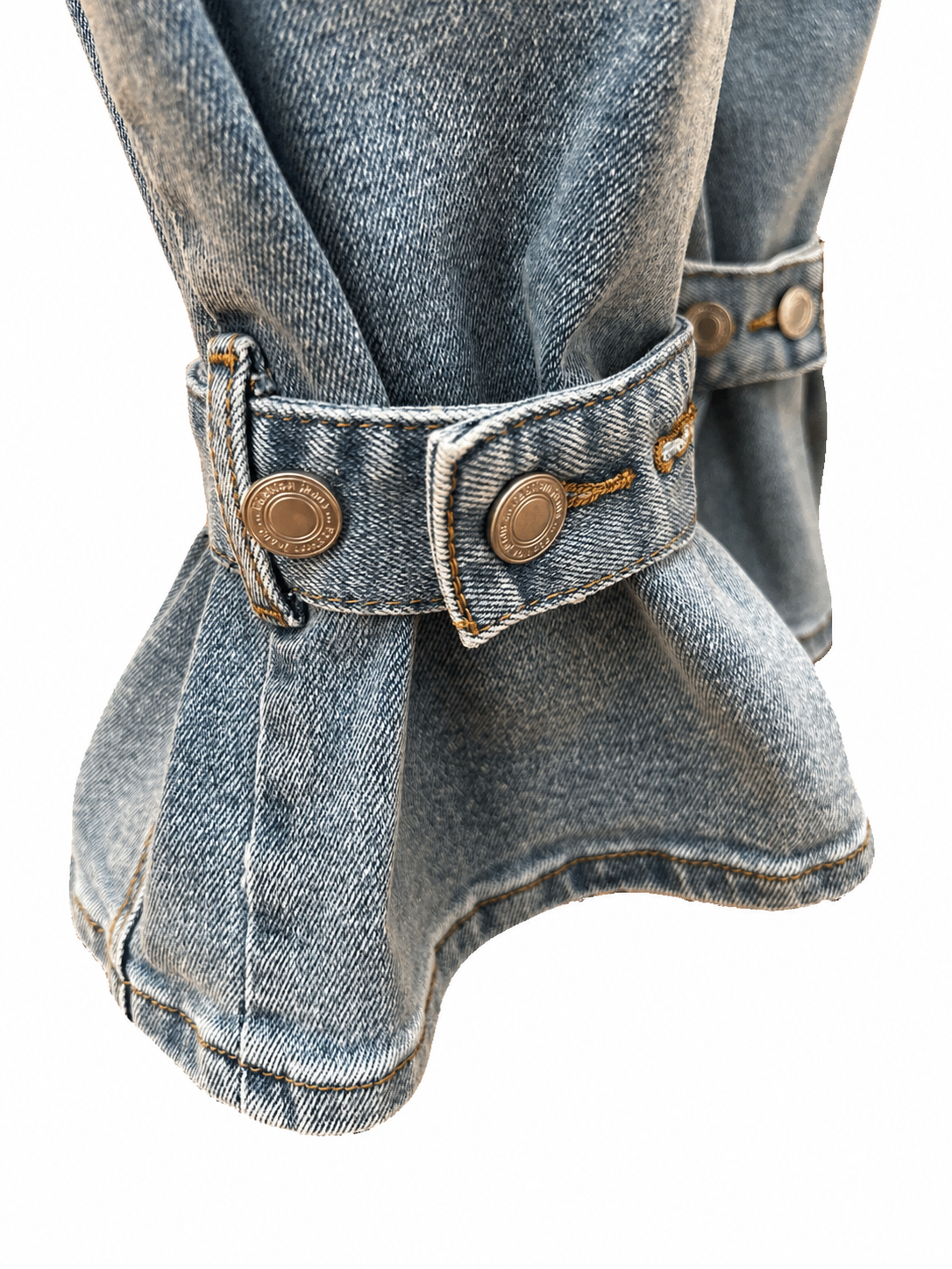 JEANS PANTALON MEZCLILLA CINTURON TOBILLO