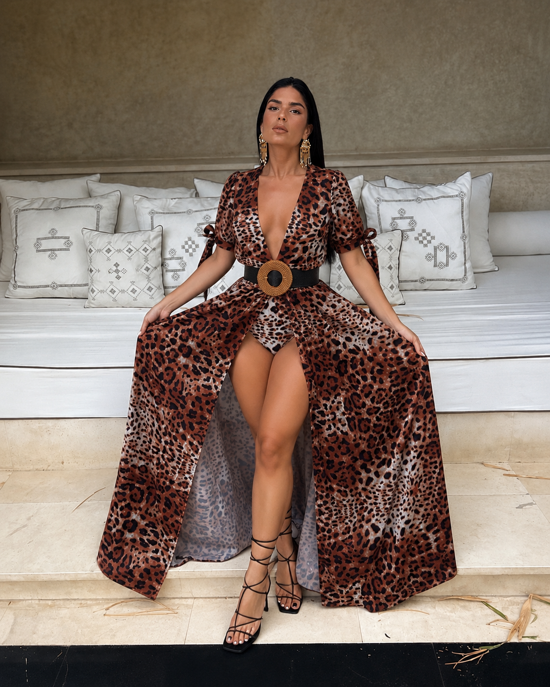 VESTIDO-BIKINI WILD ANIMAL PRINT
