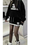 SET CASUAL CHANEL LOGO FALDA SUDADERA