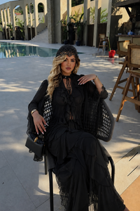 CONJUNTO SET VOLANTES GALILEA NEGRO