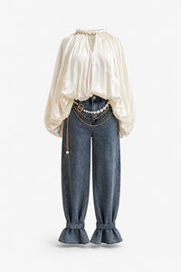 BLUSA PARIS ORGANZA BLANCA