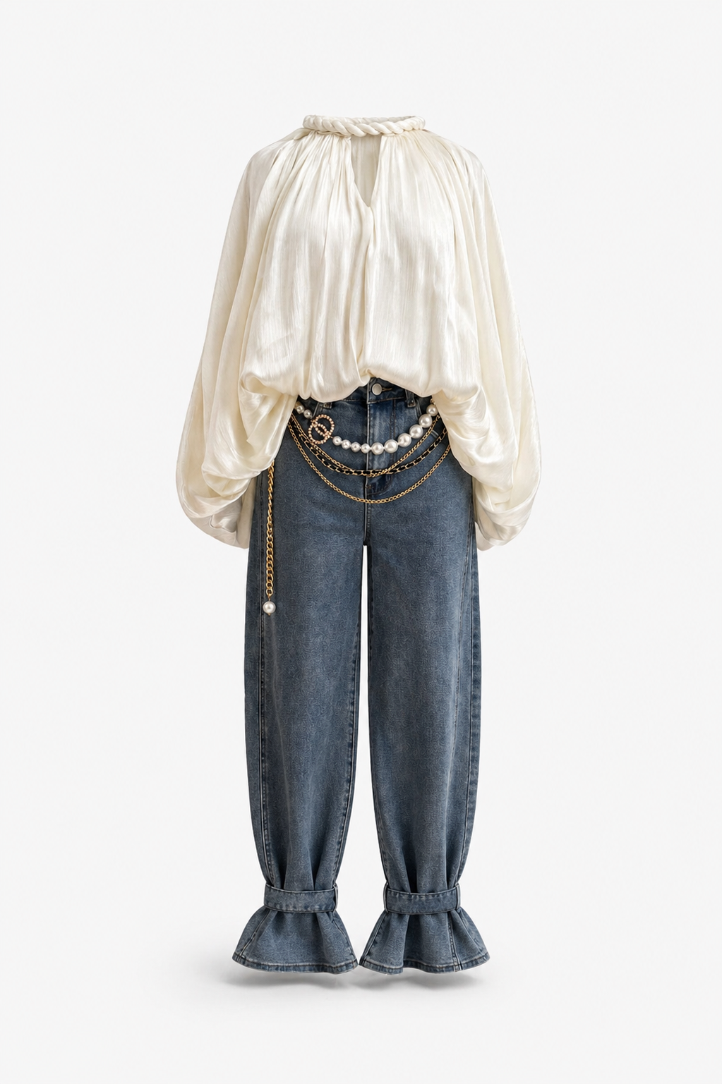 BLUSA PARIS ORGANZA BLANCA