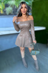 VESTIDO NIZY PIEL CAMEL