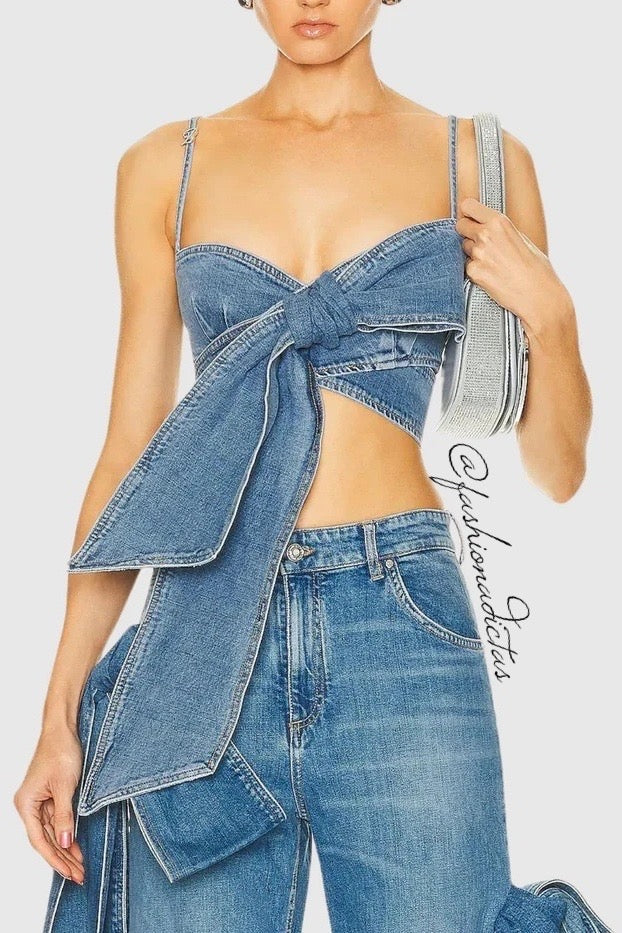 CONJUNTO SET MEZCLILLA BOWS