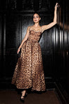 VESTIDO MIDI LEOPARDO ORGANZA GALA