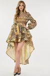 VESTIDO-GABARDINA IRREGULAR MESH MARTINA