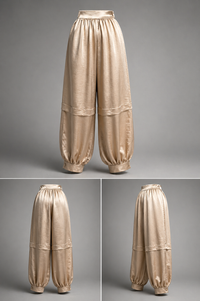 PANTALON SATIN JOGGER MASCADA DORADO