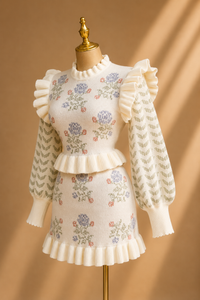 SET CONJUNTO GARDEN SUETER FALDA