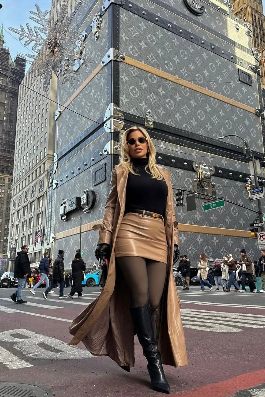 SET CONJUNTO NEW YORK FALDA ABRIGO