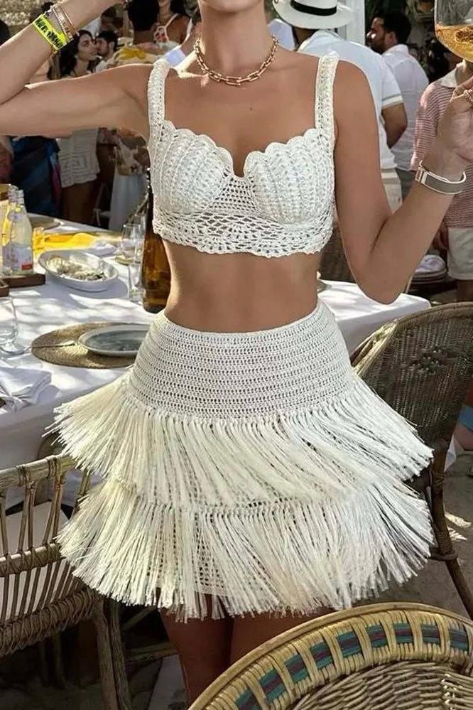 SET CAPRI CROCHET BARBILLAS NATURAL