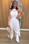 JUMPSUIT-SET NOELIA MESH HALTER BLANCO