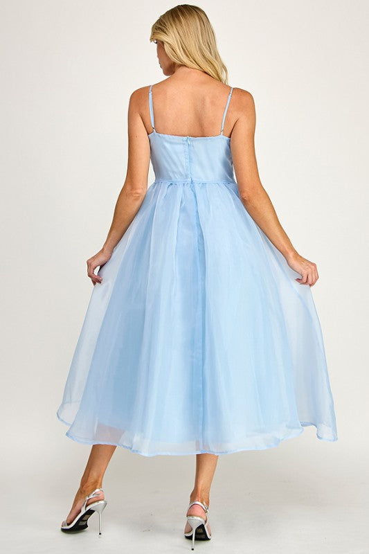 MAXI VESTIDO BABY BLUE ORGANZA