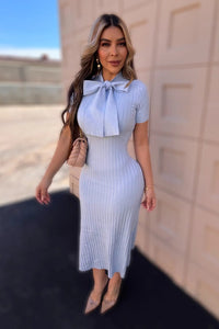 VESTIDO BABY BLUE TEJIDO