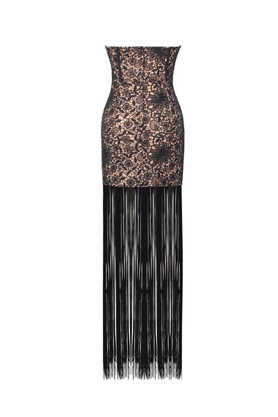 VESTIDO VENUS ENCAJE NEGRO GAMA ALTA