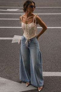 CORSETTE FLORAL AMARILLO