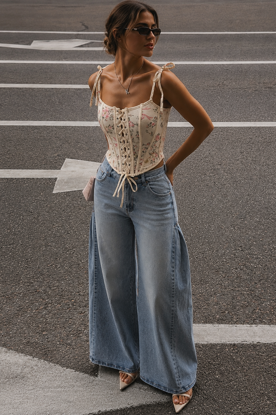 CORSETTE FLORAL AMARILLO