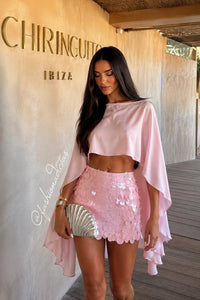SET CONJUNTO IBIZA LENTEJUELAS SATIN ROSA nos llega el dia 31 de agosto