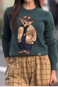 SUETER TEDDY BEAR VERDE