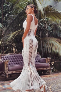 VESTIDO-SALIDA DE PLAYA BAHAMAS BLANCO