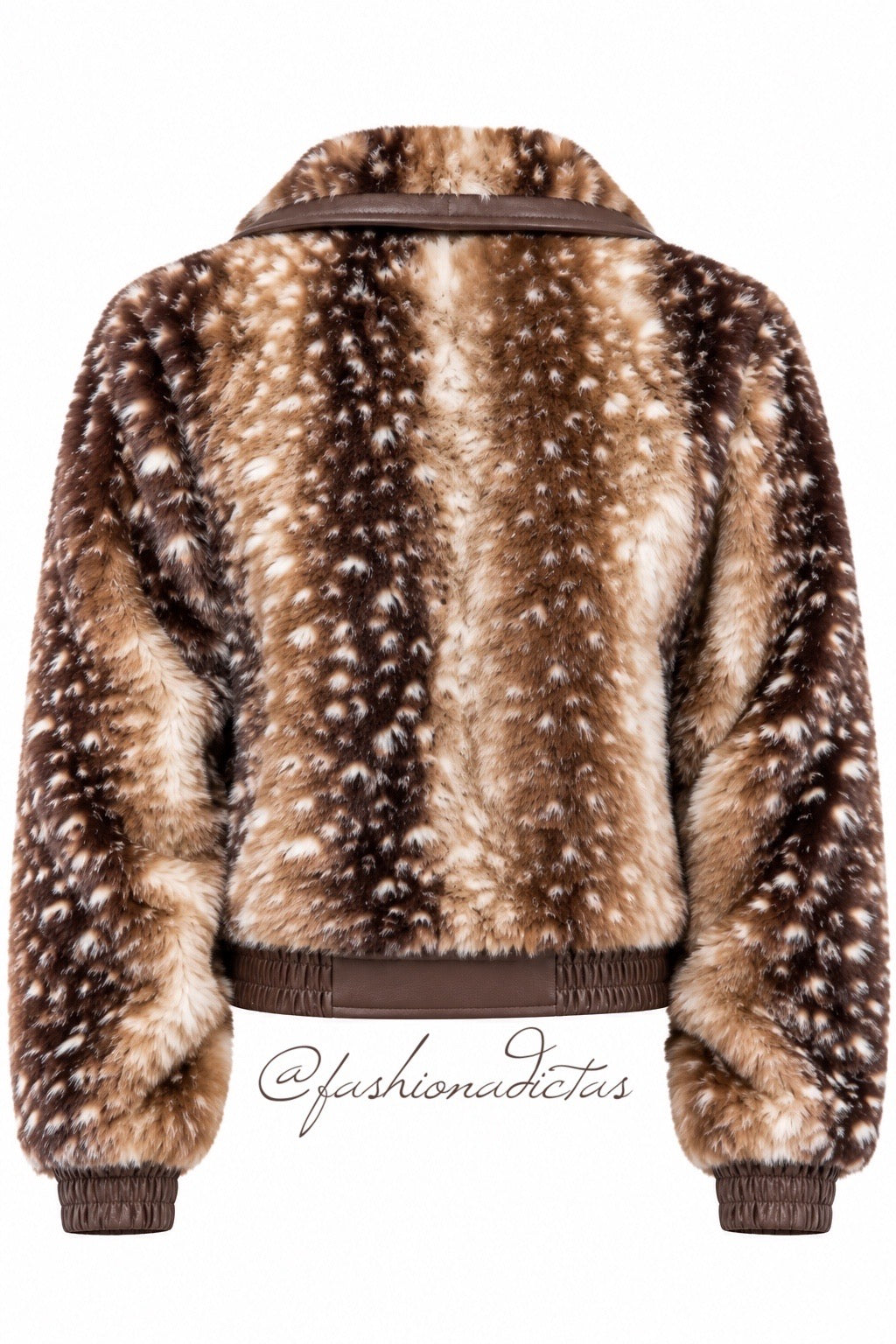 CHAMARRA PELO BAMBI PRINT CAFE