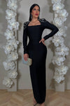 MAXI VESTIDO BANDAGE ARINA NEGRO