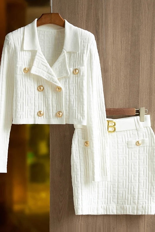 SET CONJUNTO BALMAIN BLANCO