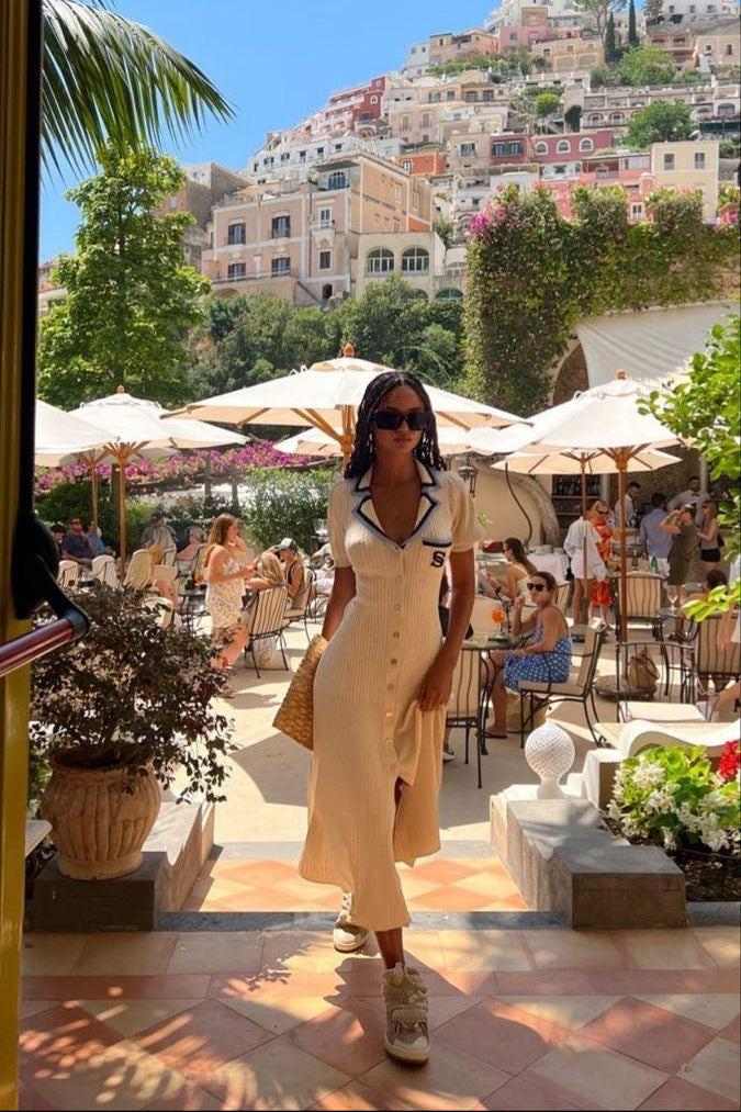 VESTIDO SANDRO BEIGE